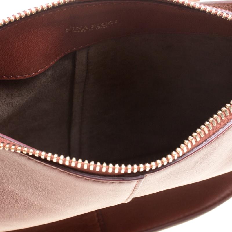 Nina Ricci Brown Leather Kuti Small Shoulder Bag 3