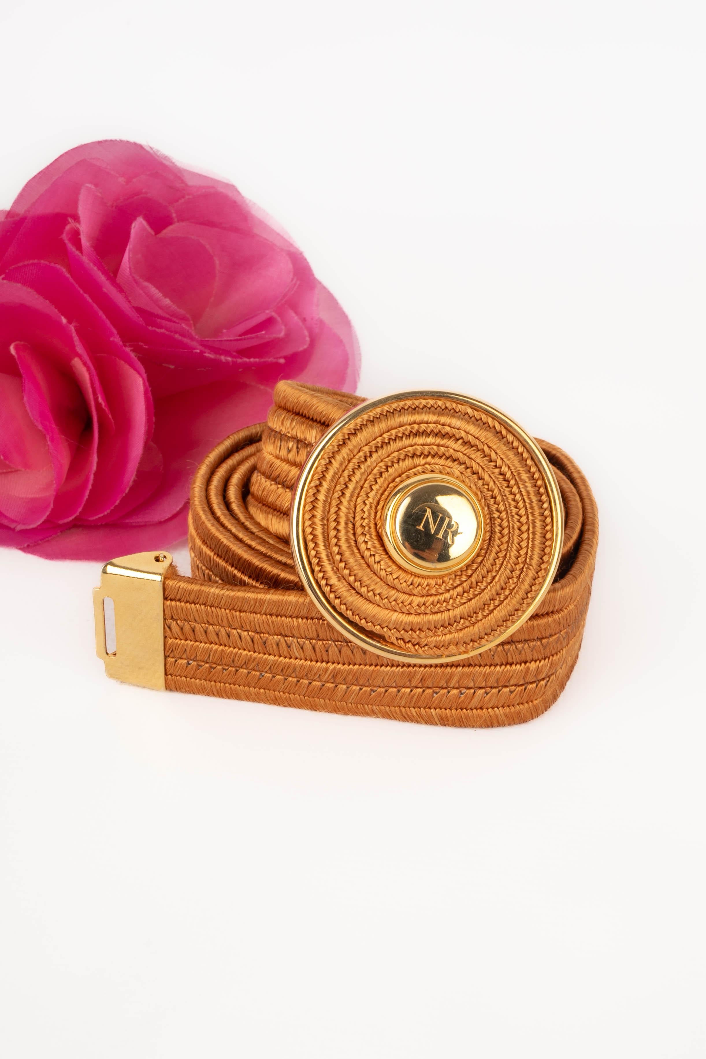 NINA RICCI cinturón vintage marrón Marrón en venta