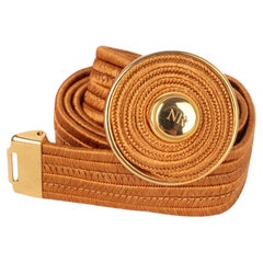 NINA Ricci ceinture vintage marron