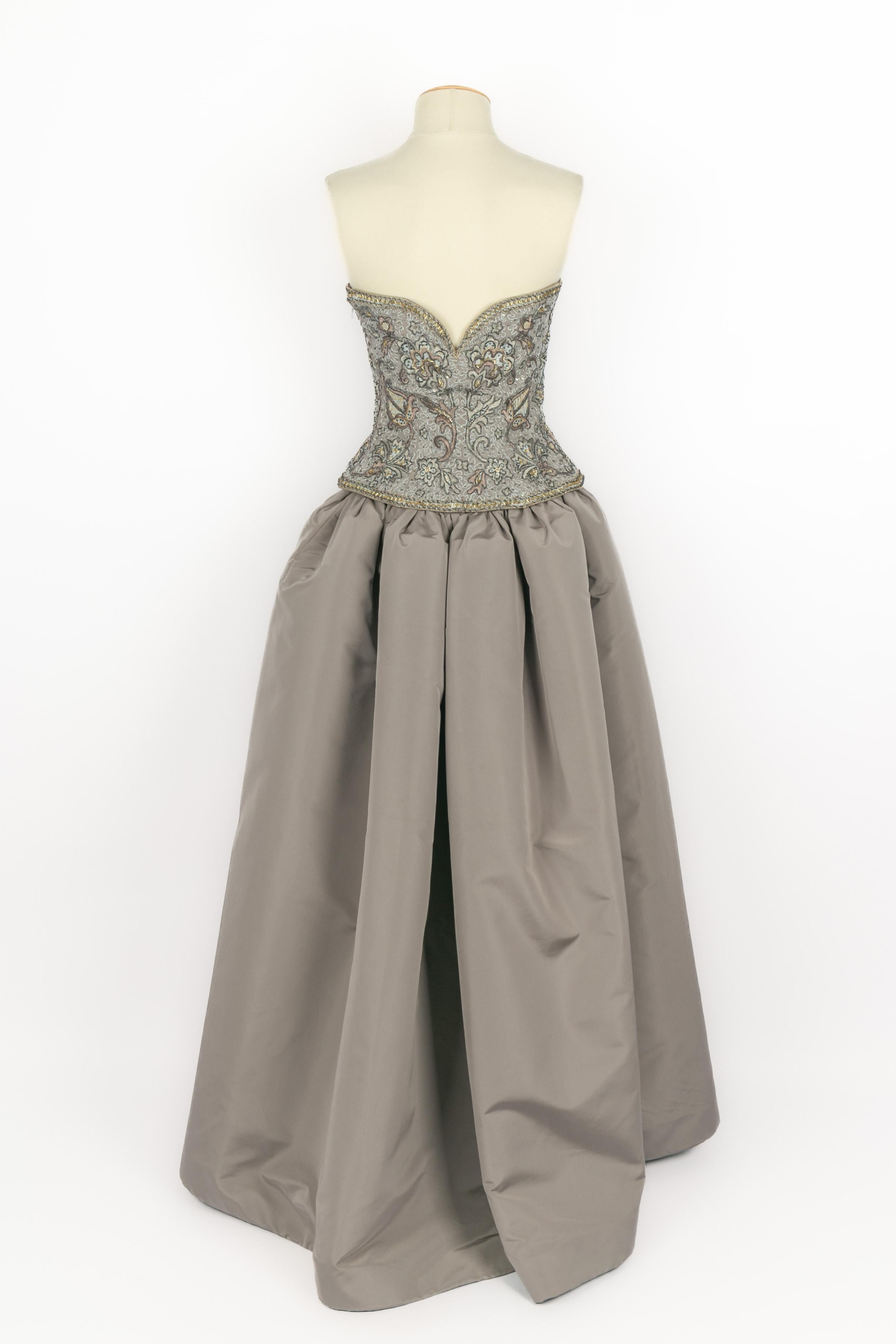 Nina Ricci Bustierkleid Haute Couture im Angebot 1