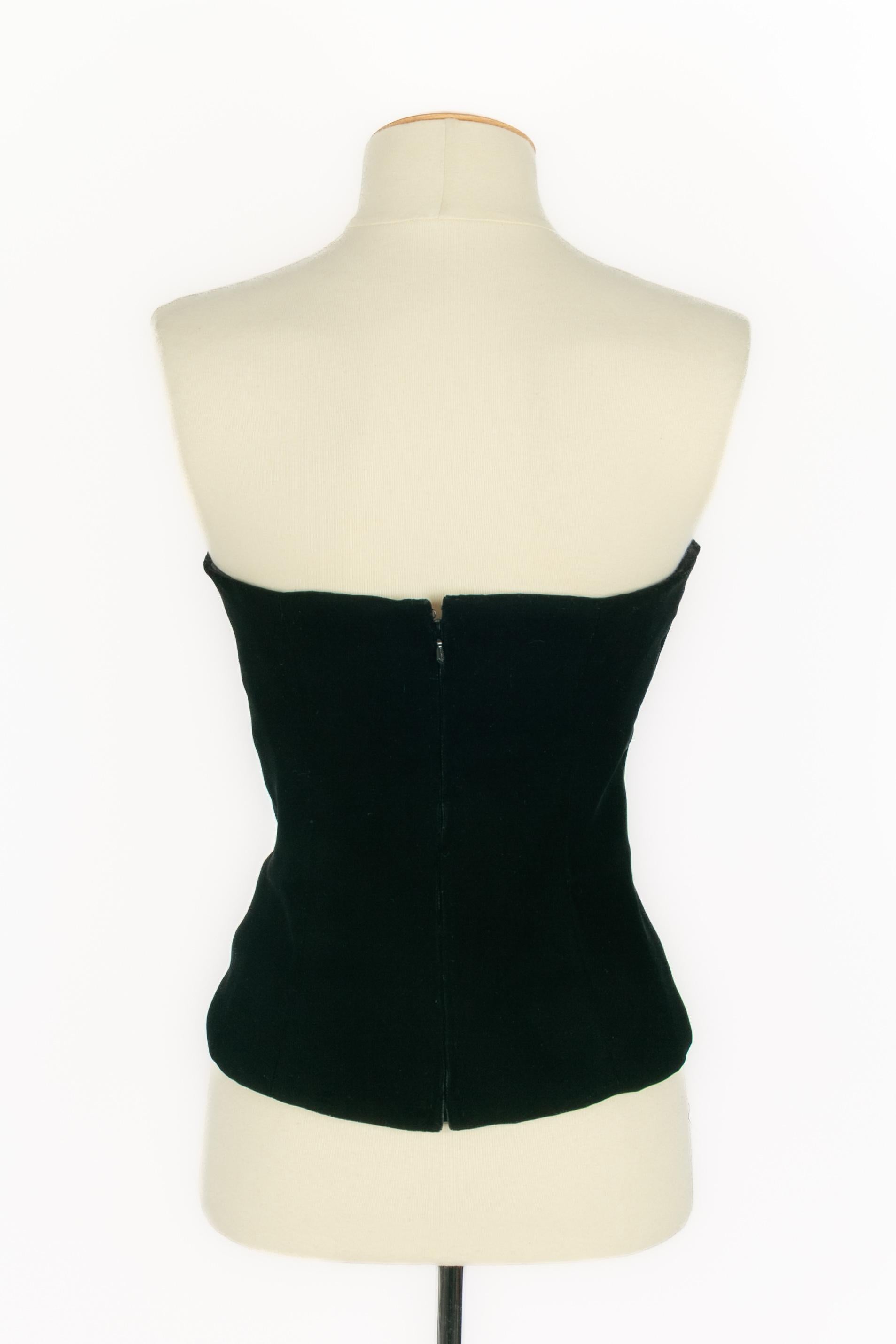 Top bustier Nina Ricci Haute Couture Excellent état - En vente à SAINT-OUEN-SUR-SEINE, FR