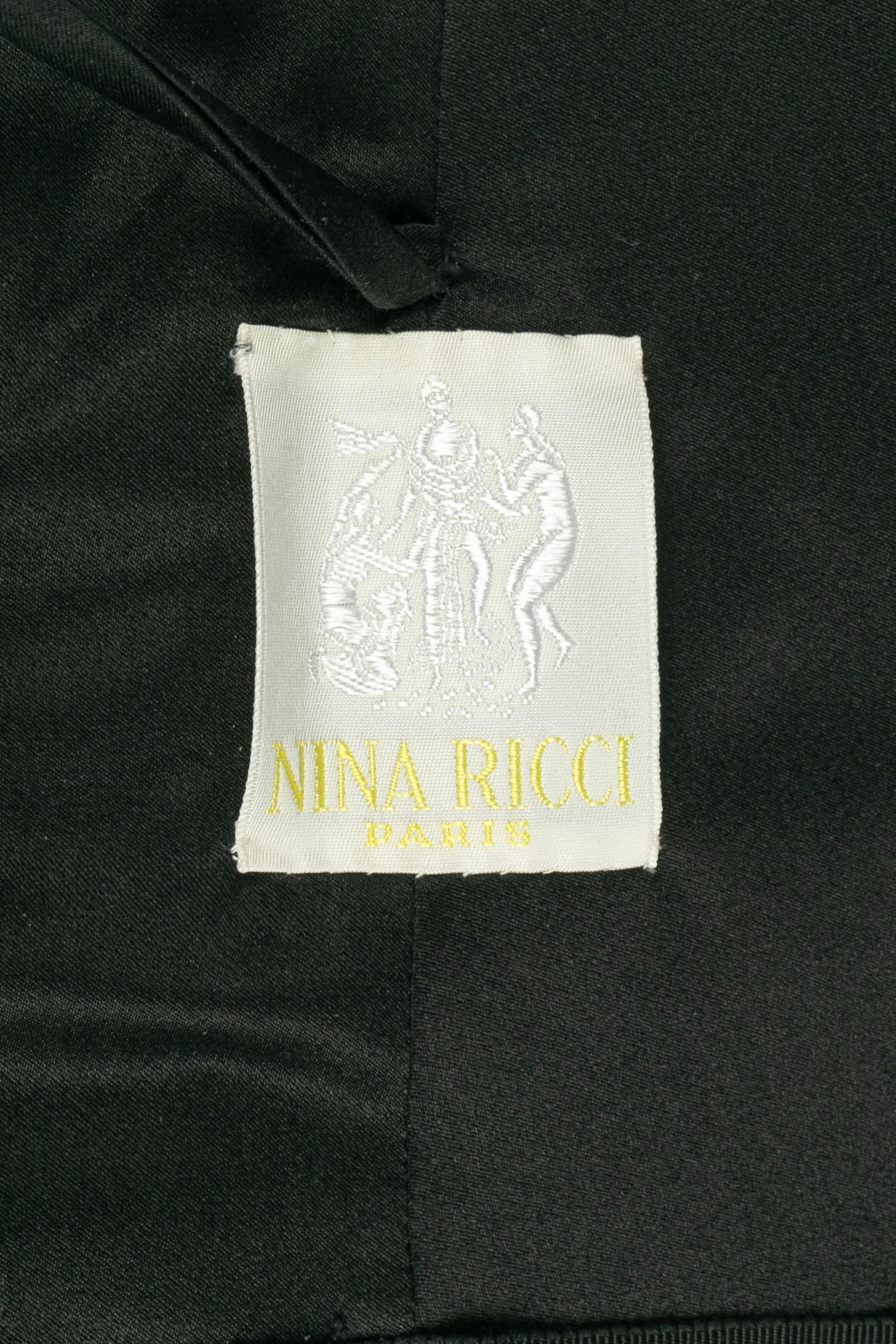 Top bustier Nina Ricci Haute Couture en vente 2