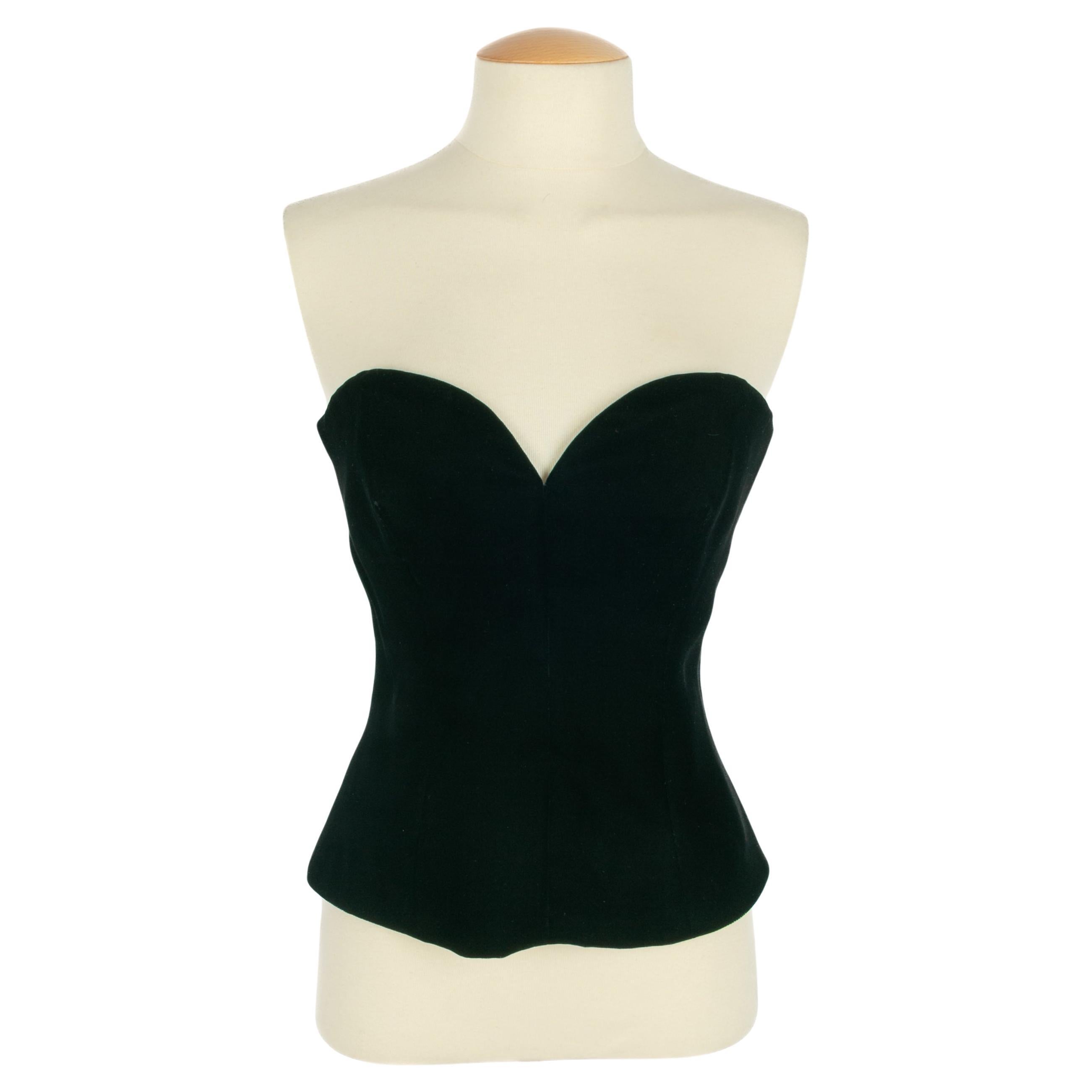 Top bustier Nina Ricci Haute Couture en vente