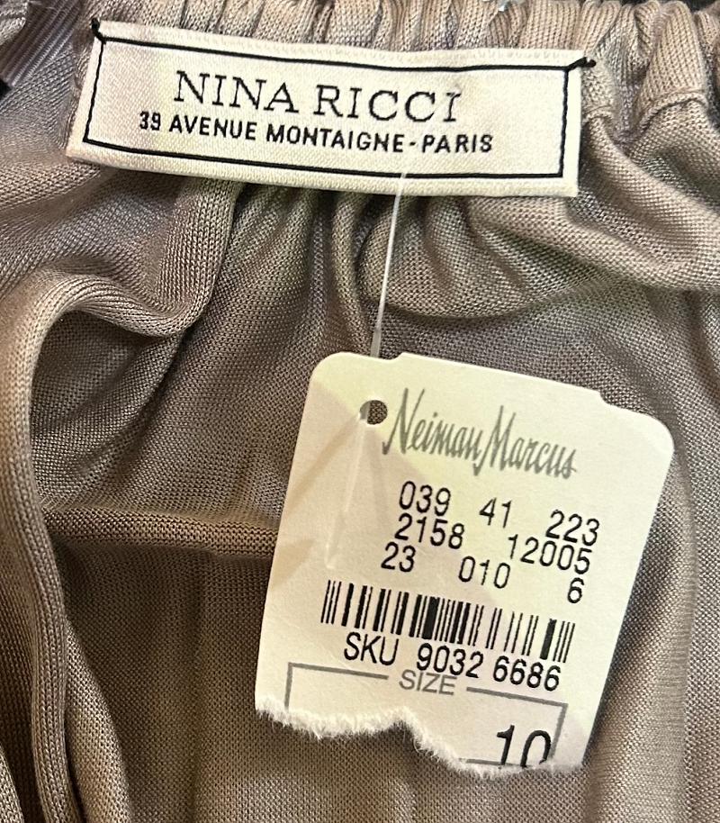 Nina Ricci Colorblock-Krawattenkleid mit offenem Rücken im Zustand „Neu“ im Angebot in Los Angeles, CA