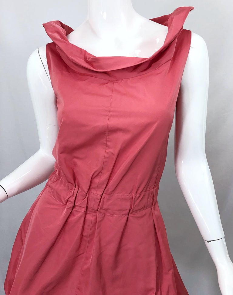 Nina Ricci Y2K Coral Pink Salmon Size 40 / US 10 Avant Garde Bubble Hem  Dress For Sale at 1stDibs | bubble dress 2000s, size 40 dress in us, size  40 in us dress