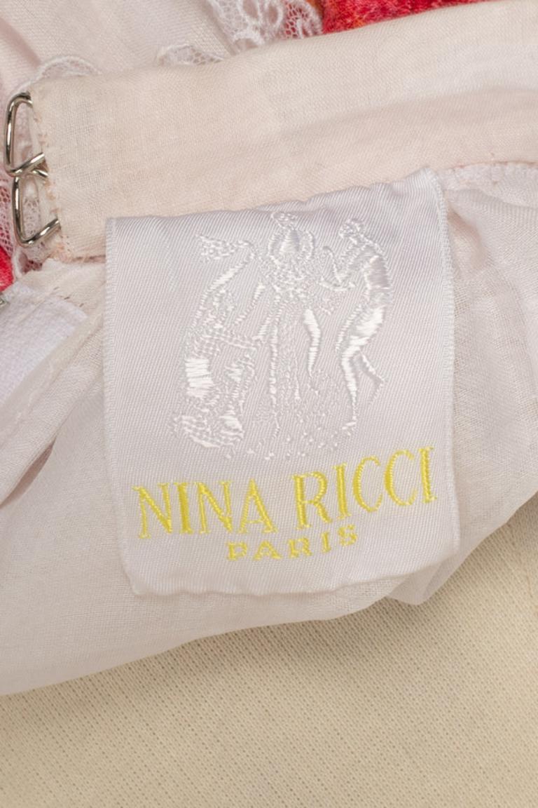 Jupe longue en coton Organdie de Nina Ricci en vente 5