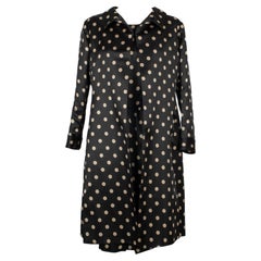 Conjunto estampado de seda negra Nina Ricci Couture