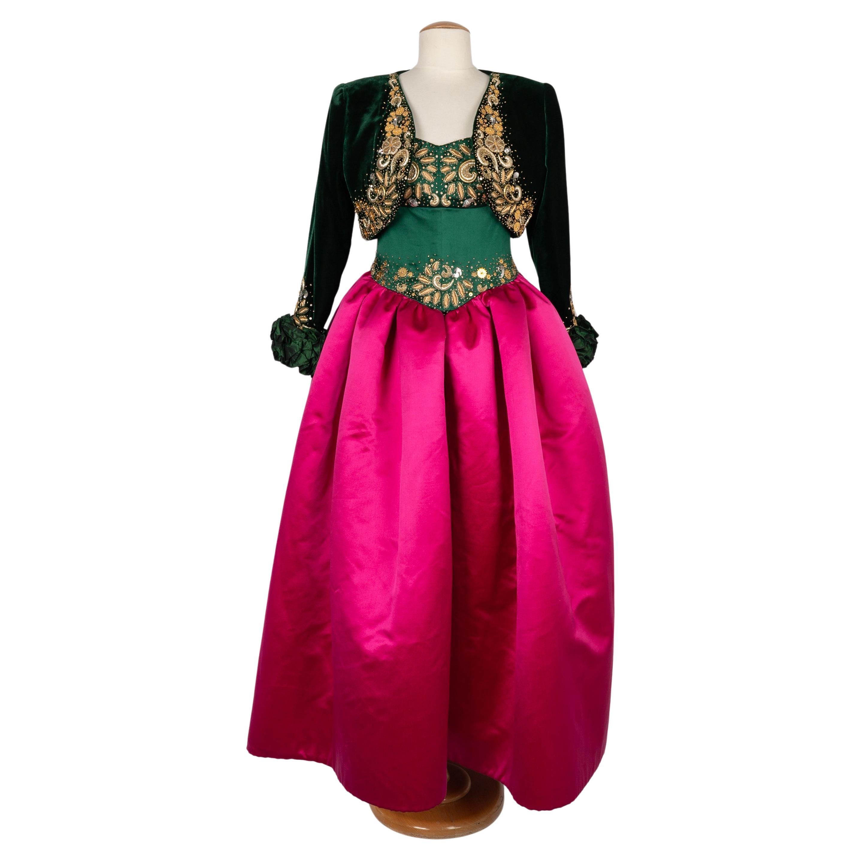 Nina Ricci dress Haute Couture 1991/1992 For Sale