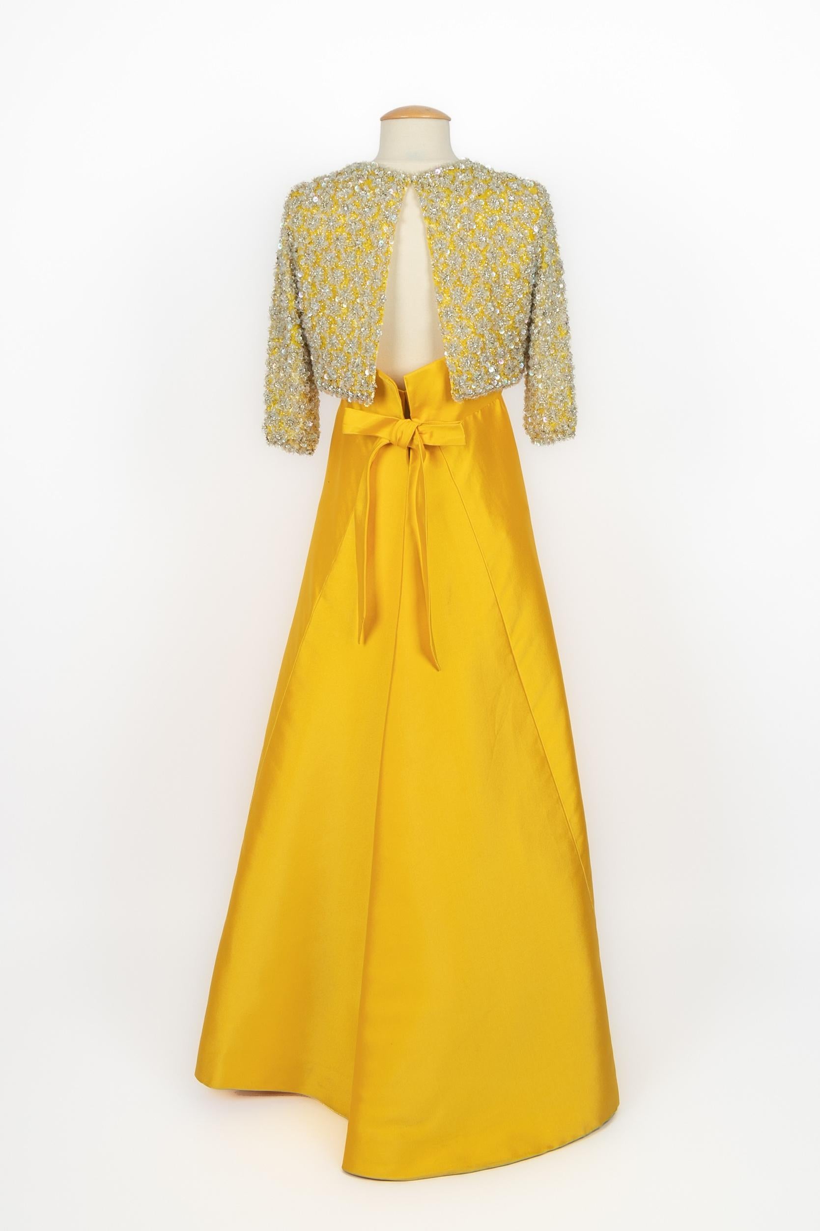 Nina Ricci Kleid Haute Couture im Zustand „Hervorragend“ im Angebot in SAINT-OUEN-SUR-SEINE, FR