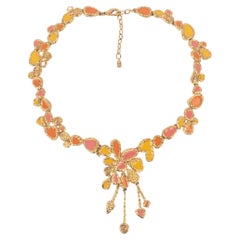 Nina Ricci enameled necklace