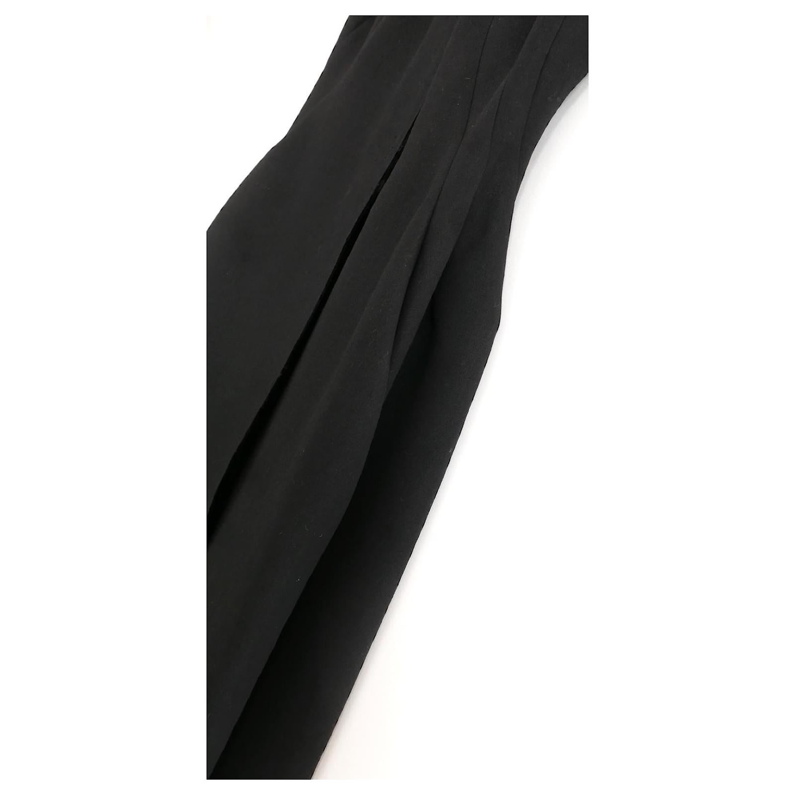 Black Nina Ricci Fall 2012 Beaded Sleeve Hourglass Coat For Sale