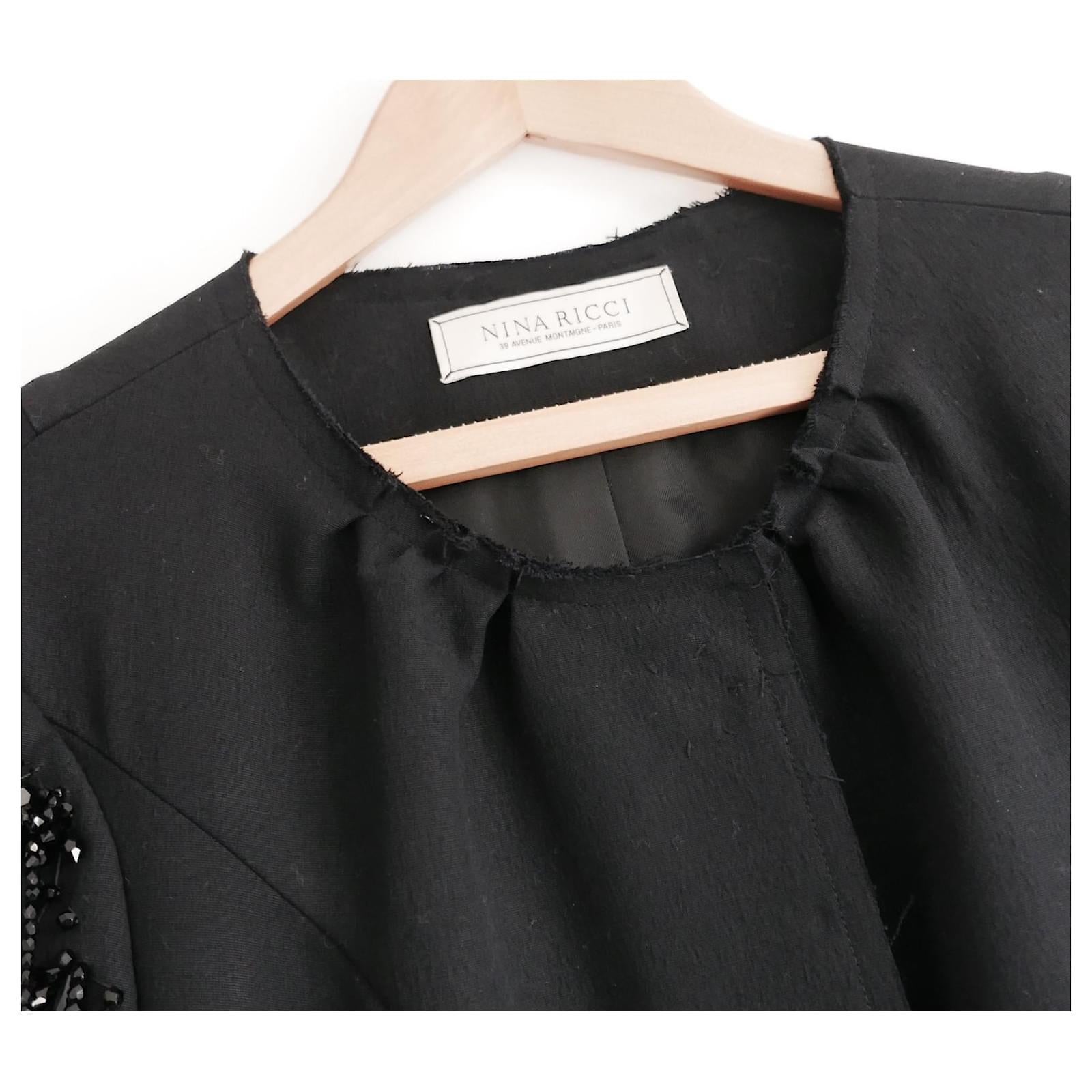 Nina Ricci Fall 2012 Beaded Sleeve Hourglass Coat For Sale 1