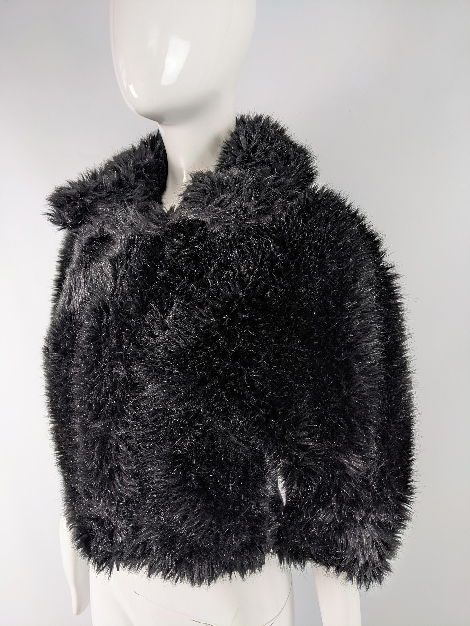 Nina Ricci Faux Fur Wool & Cashmere Jacket In Excellent Condition For Sale In Doncaster, South Yorkshire