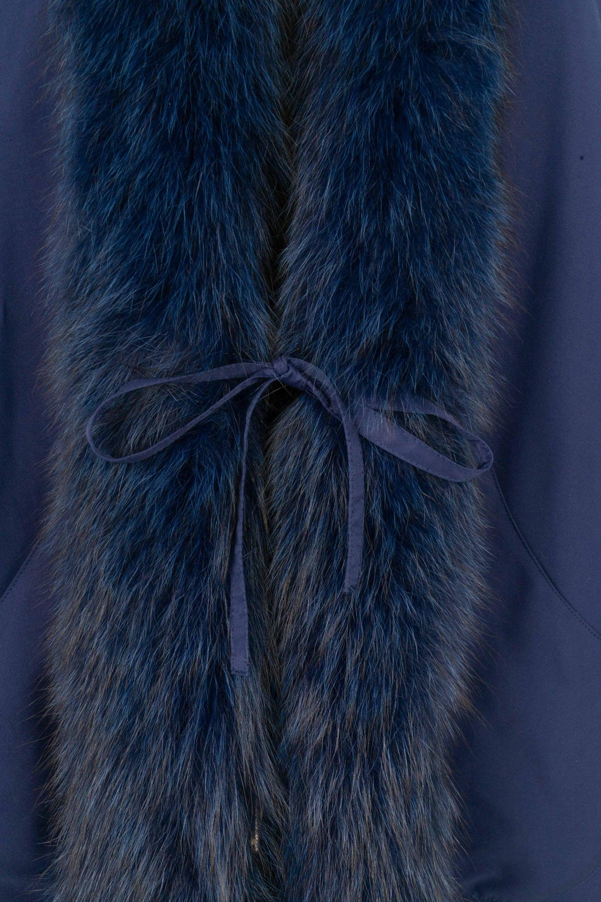 Nina Ricci Fleece-lined Mid-length Fur Coat For Sale 1