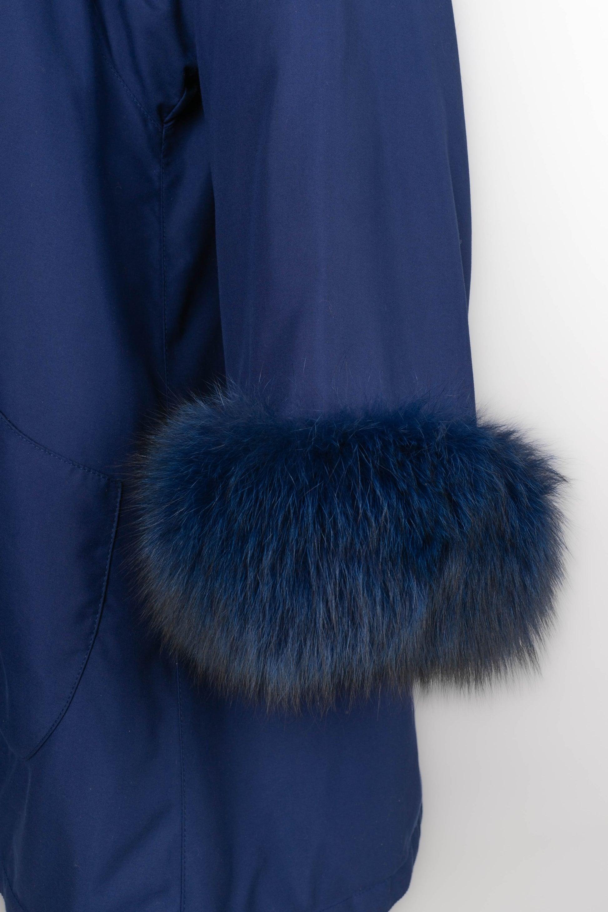 Nina Ricci Fleece-lined Mid-length Fur Coat For Sale 2