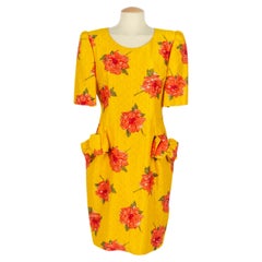 Abito a fiori Nina Ricci Haute Couture 1986