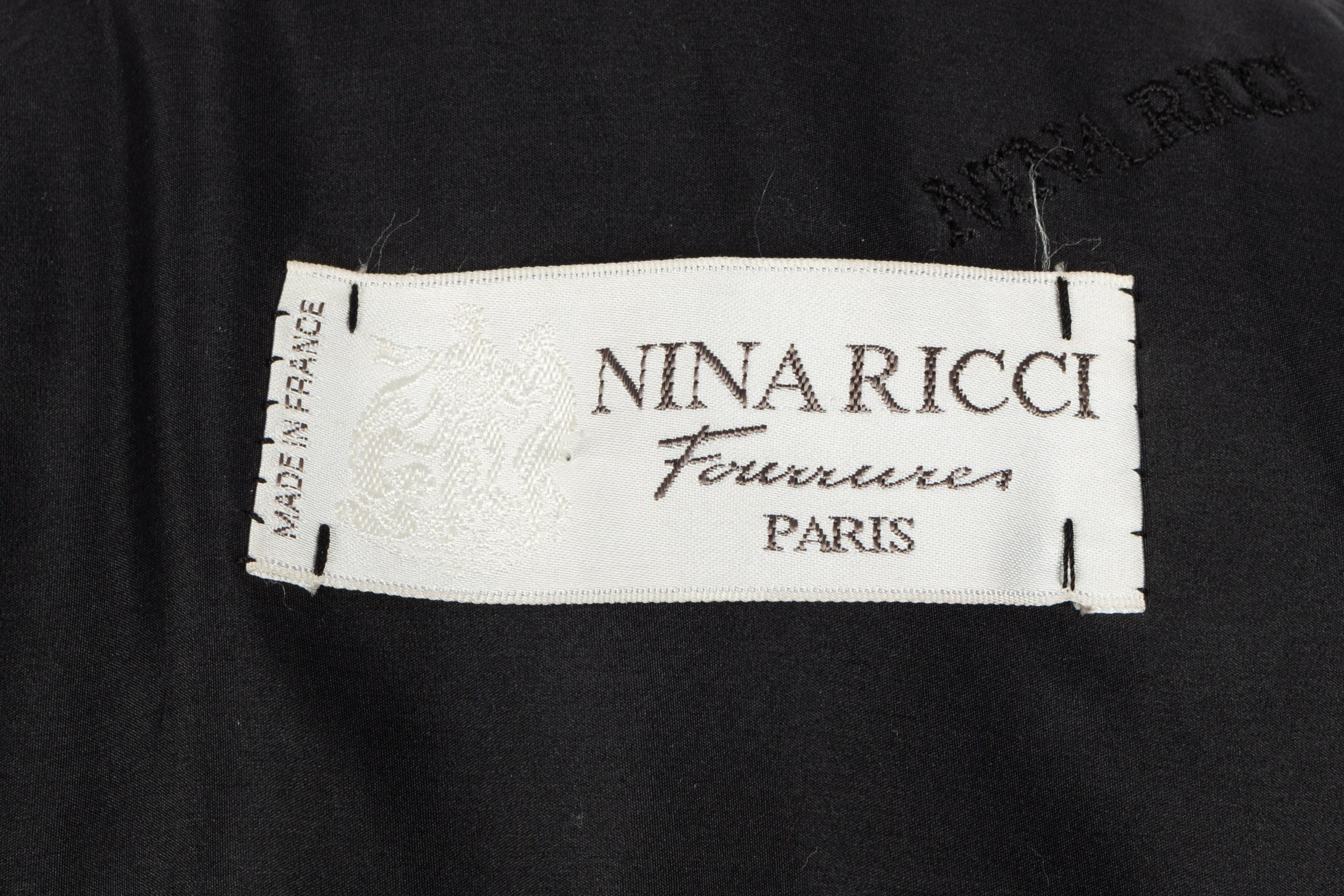 Nina Ricci fur coat For Sale 5