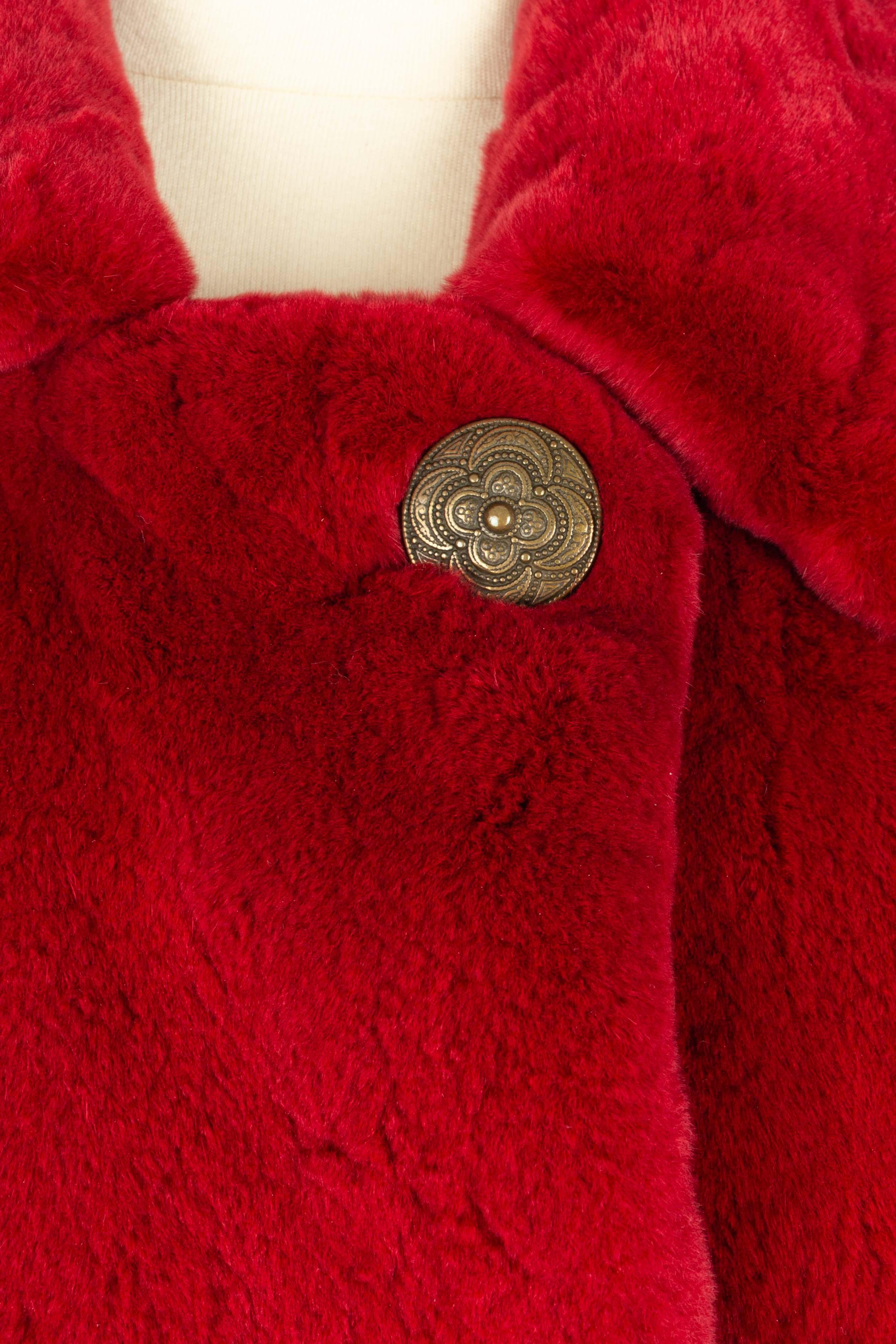 Nina Ricci fur coat In Excellent Condition For Sale In SAINT-OUEN-SUR-SEINE, FR