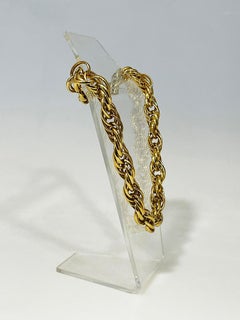 Nina Ricci vergoldete dreifach gedrehte Halskette, 1980er Jahre