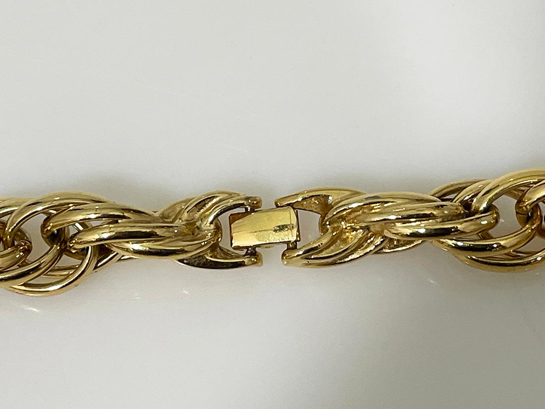 Nina Ricci vergoldete dreifach gedrehte Halskette, 1980er Jahre im Zustand „Gut“ im Angebot in Delft, NL