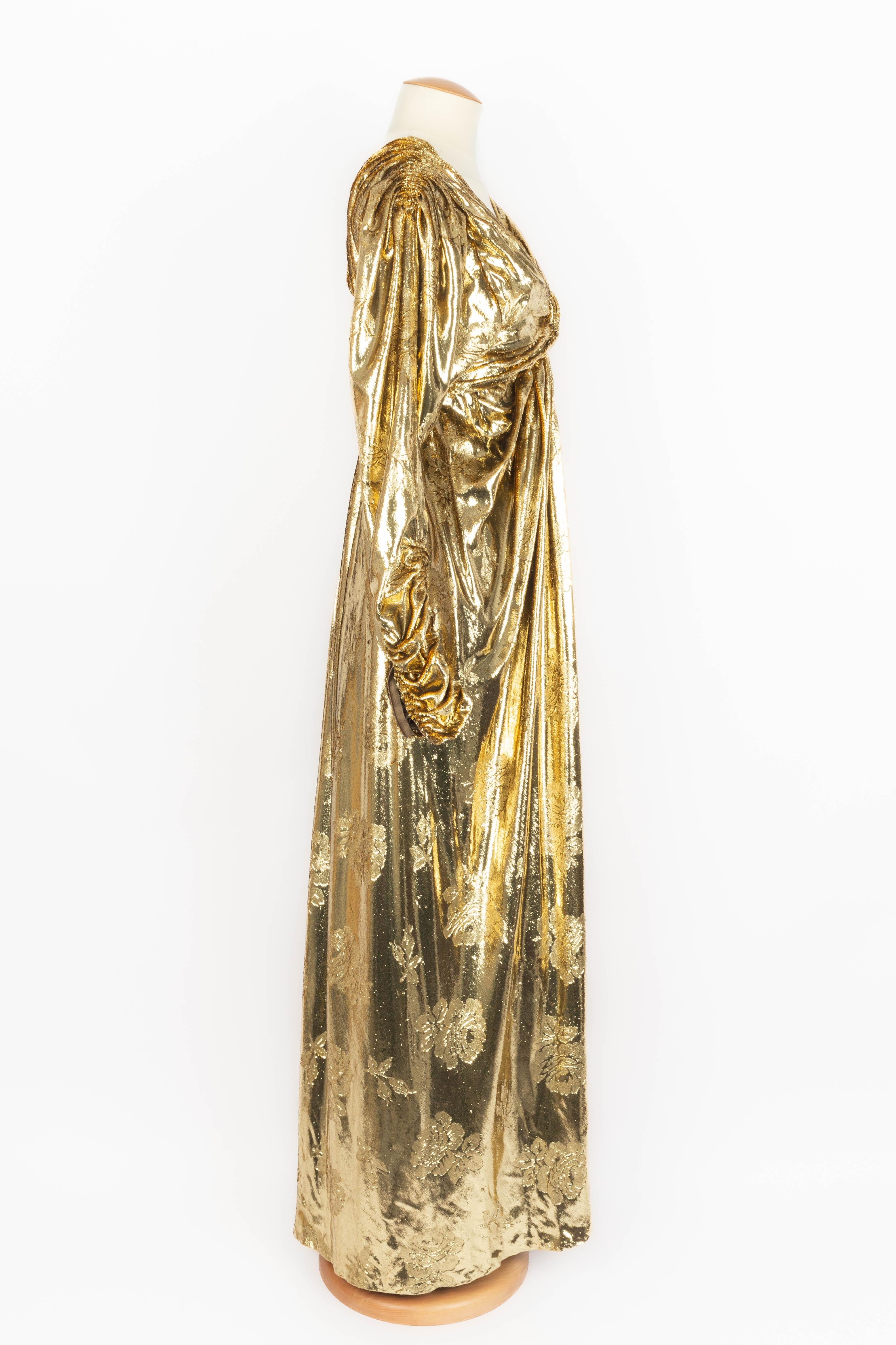 Donna Abito dorato Nina Ricci Haute Couture in vendita