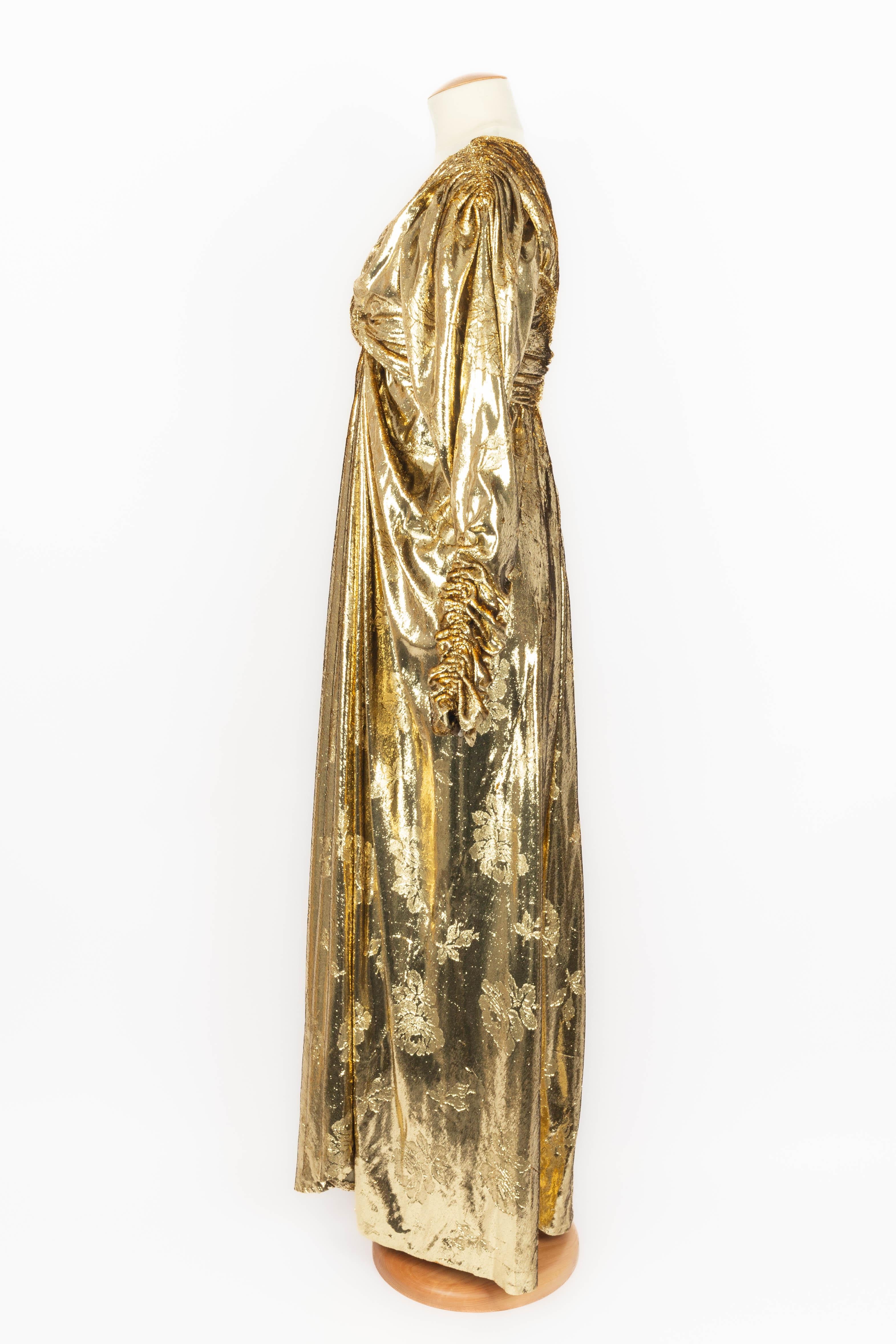 Abito dorato Nina Ricci Haute Couture in vendita 3