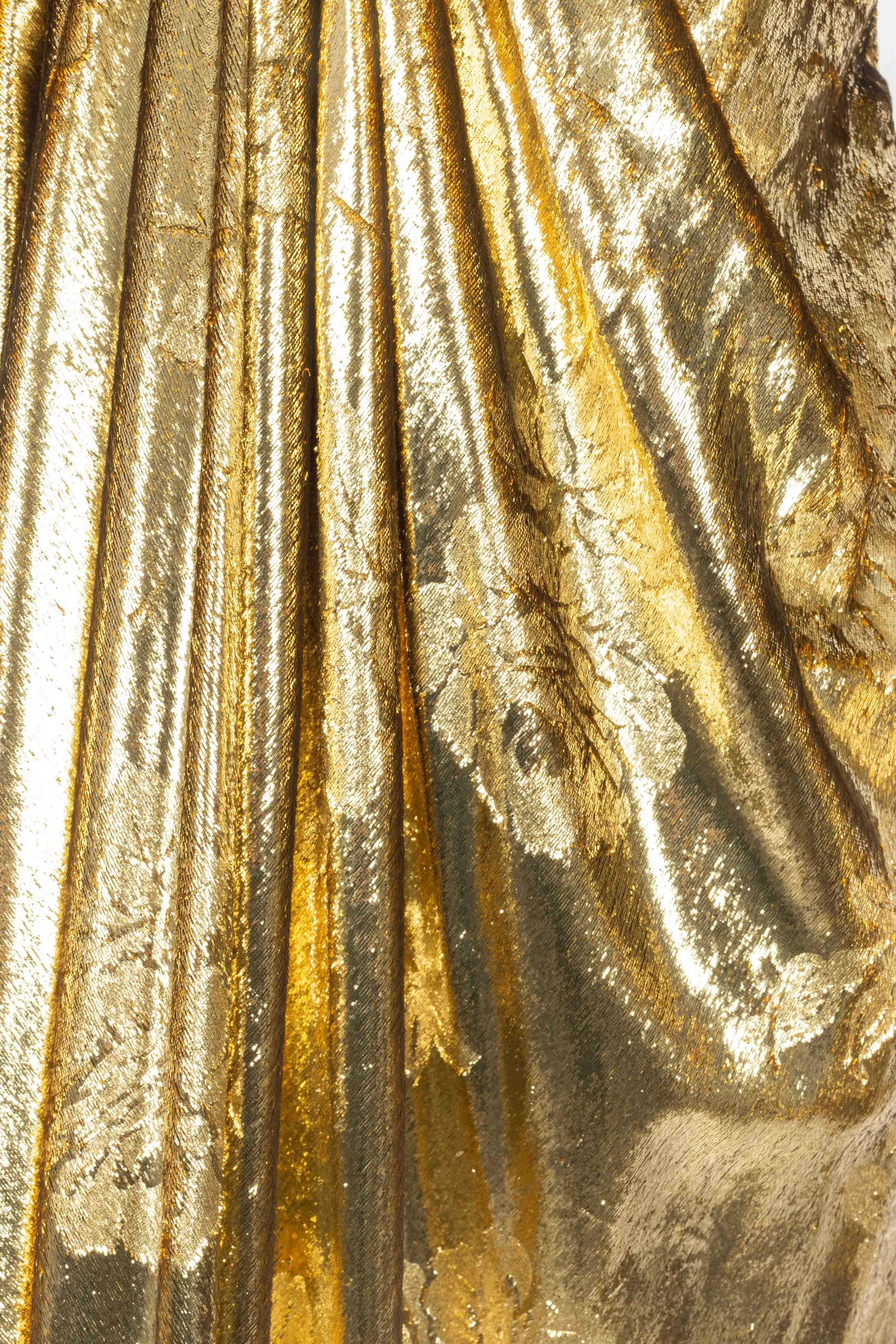 Abito dorato Nina Ricci Haute Couture in vendita 4