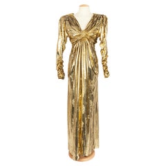 Abito dorato Nina Ricci Haute Couture