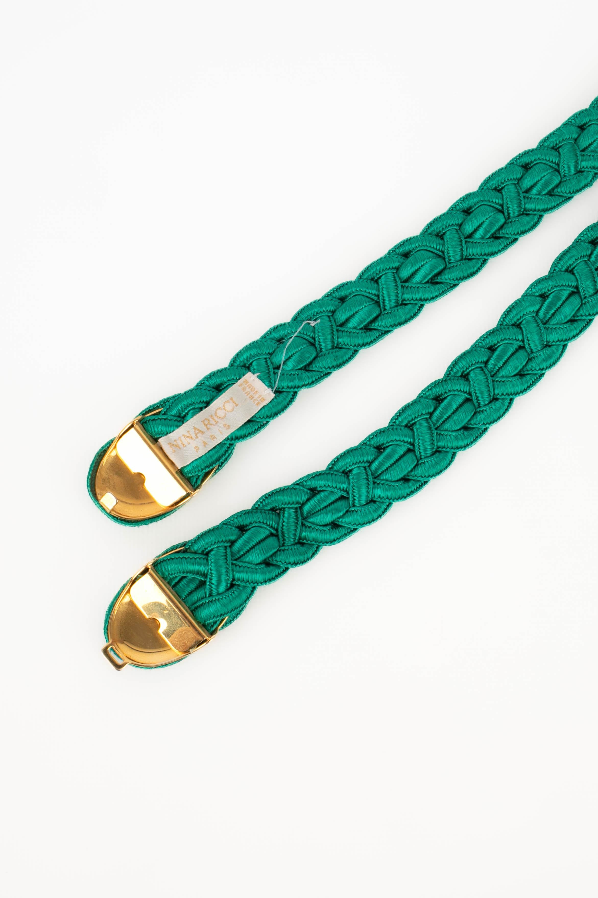 Nina Ricci ceinture vintage verte en vente 5