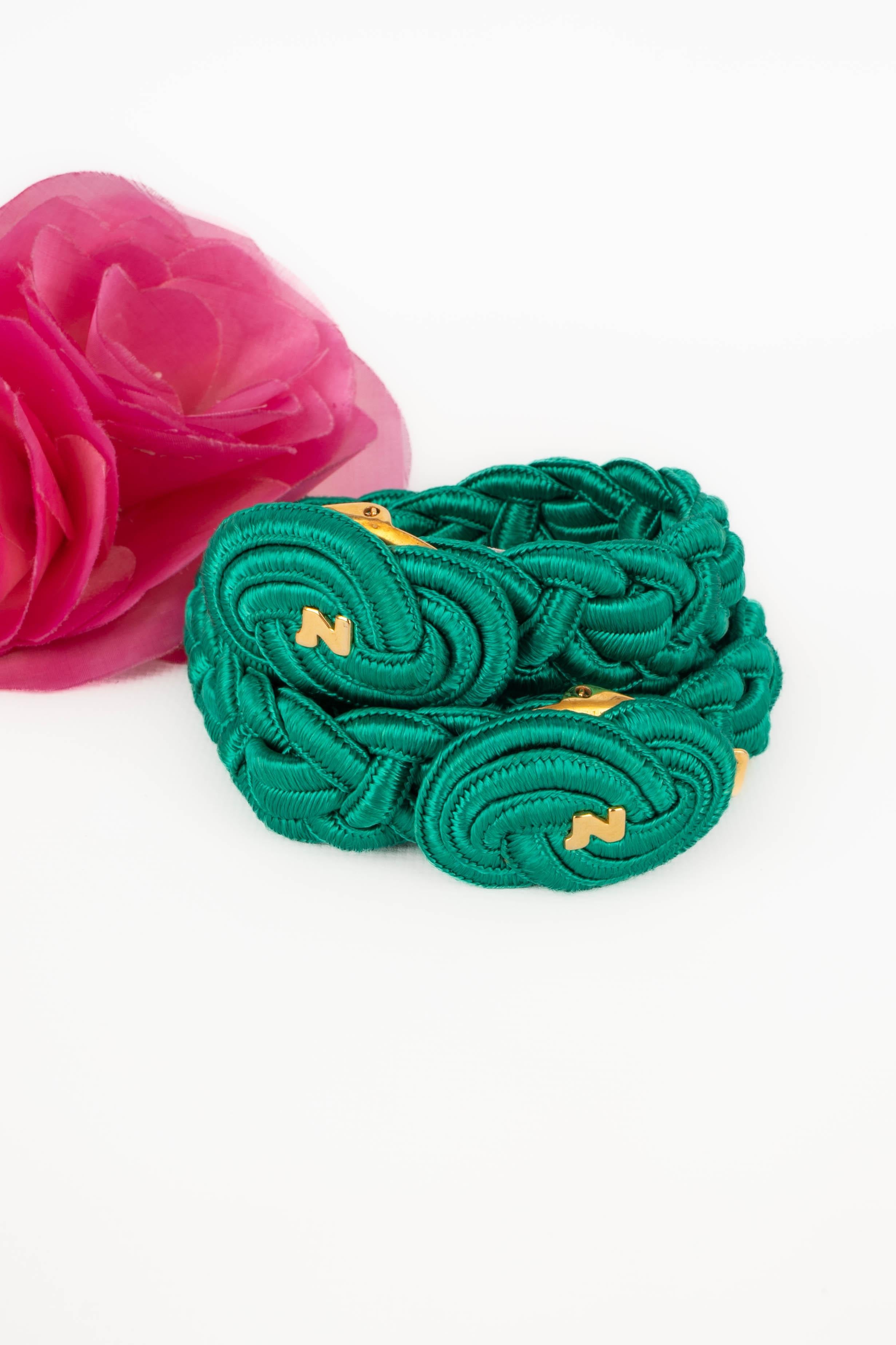 Nina Ricci ceinture vintage verte Bon état - En vente à SAINT-OUEN-SUR-SEINE, FR
