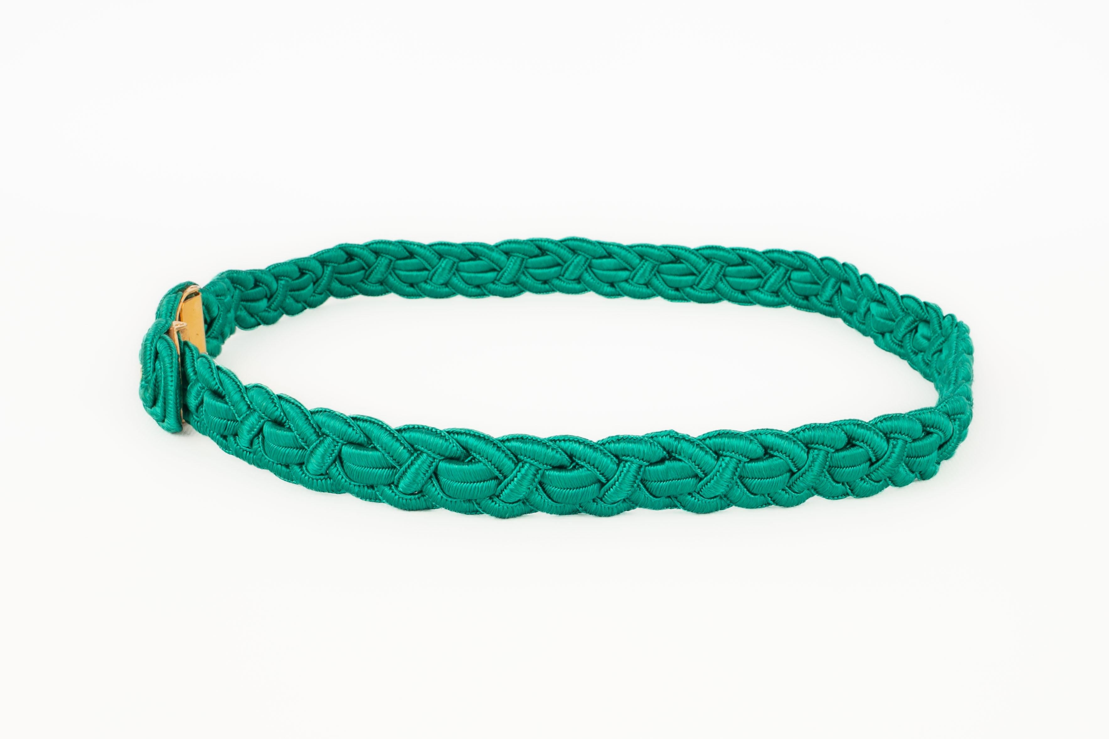 Nina Ricci ceinture vintage verte en vente 1