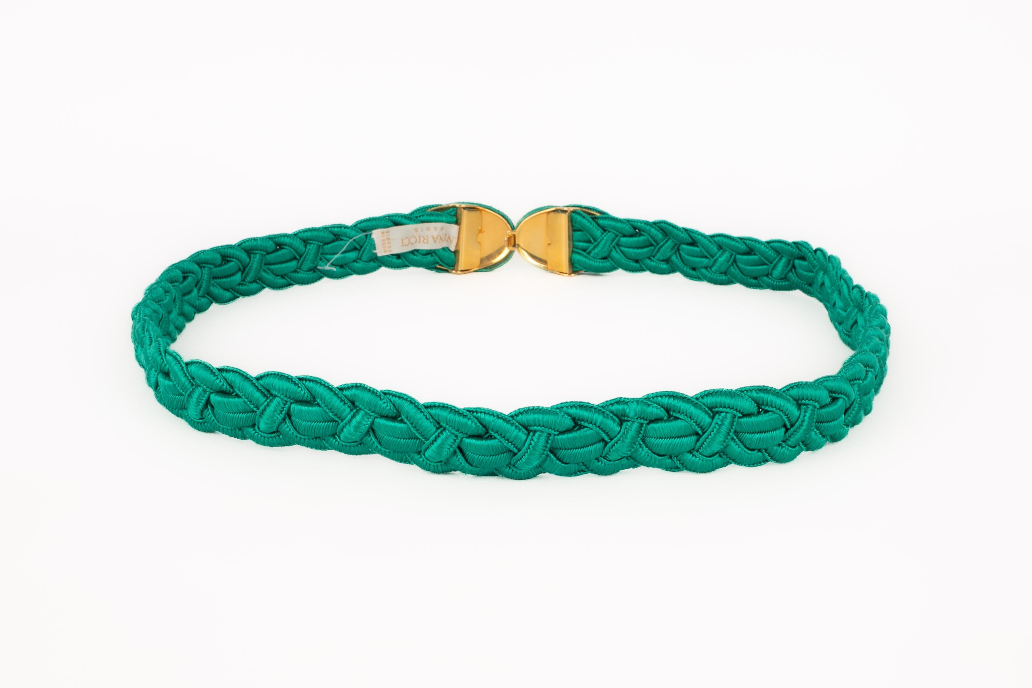 Nina Ricci ceinture vintage verte en vente 2