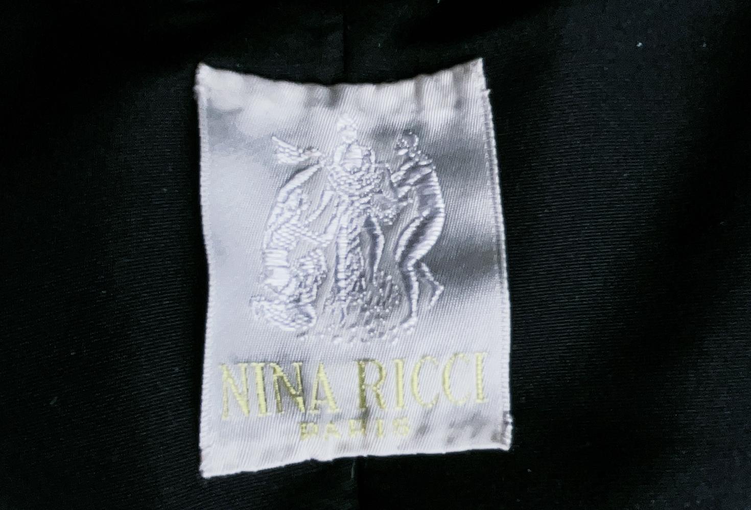 Nina Ricci Haute Couture 1993/94 Spectacular Evening Dress Coat Gown For Sale 6