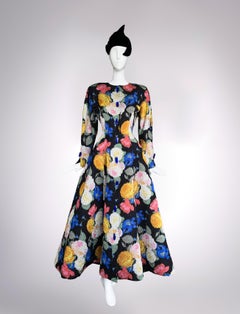 Nina Ricci Haute Couture 1993/94 Spectacular Evening Dress Coat Gown