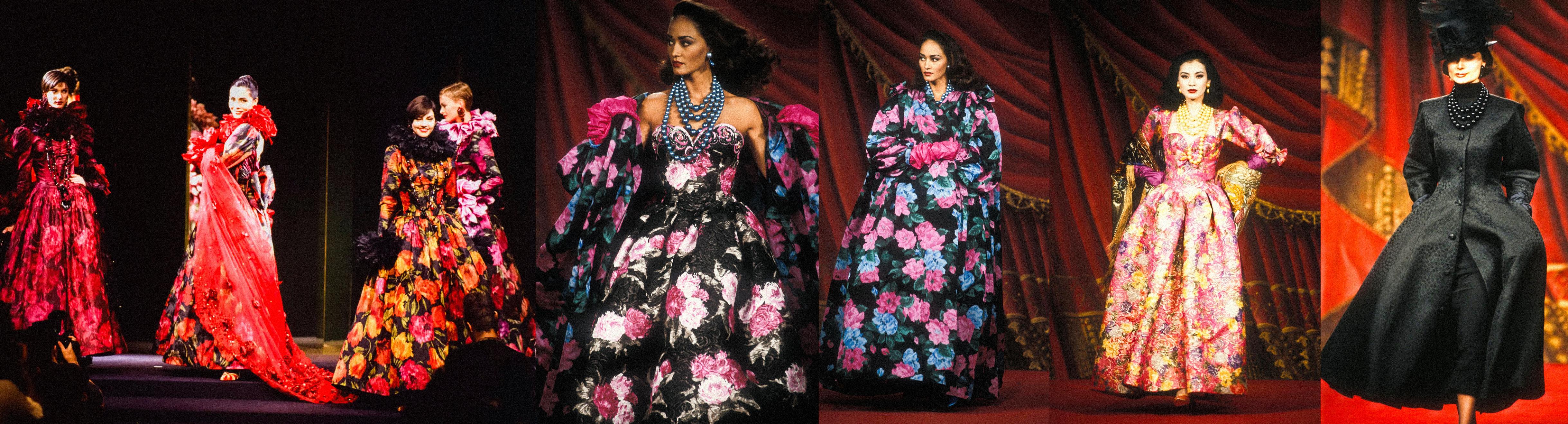 Nina Ricci Haute Couture 1993/94 Spectacular Evening Dress Coat Gown For Sale 2