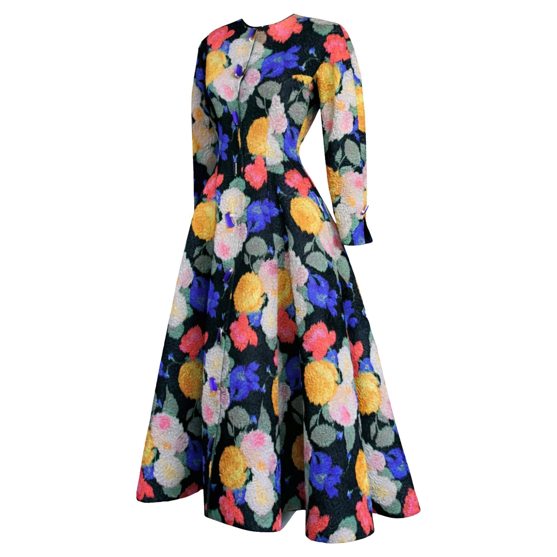 Nina Ricci Haute Couture 1993/94 Spektakuläres Abendkleid und Mantelkleid