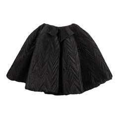 Nina Ricci Falda circular de alta costura recubierta de tafetán negro