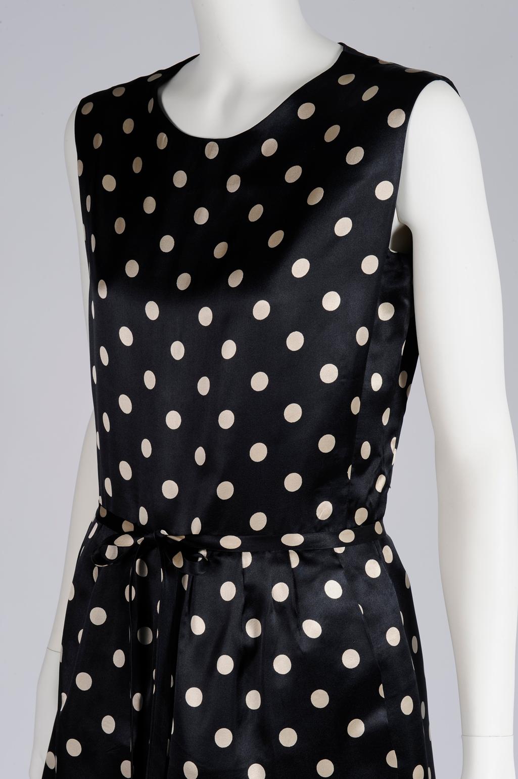 Nina Ricci Haute Couture Polka Dot Dress & Coat Ensemble  For Sale 5