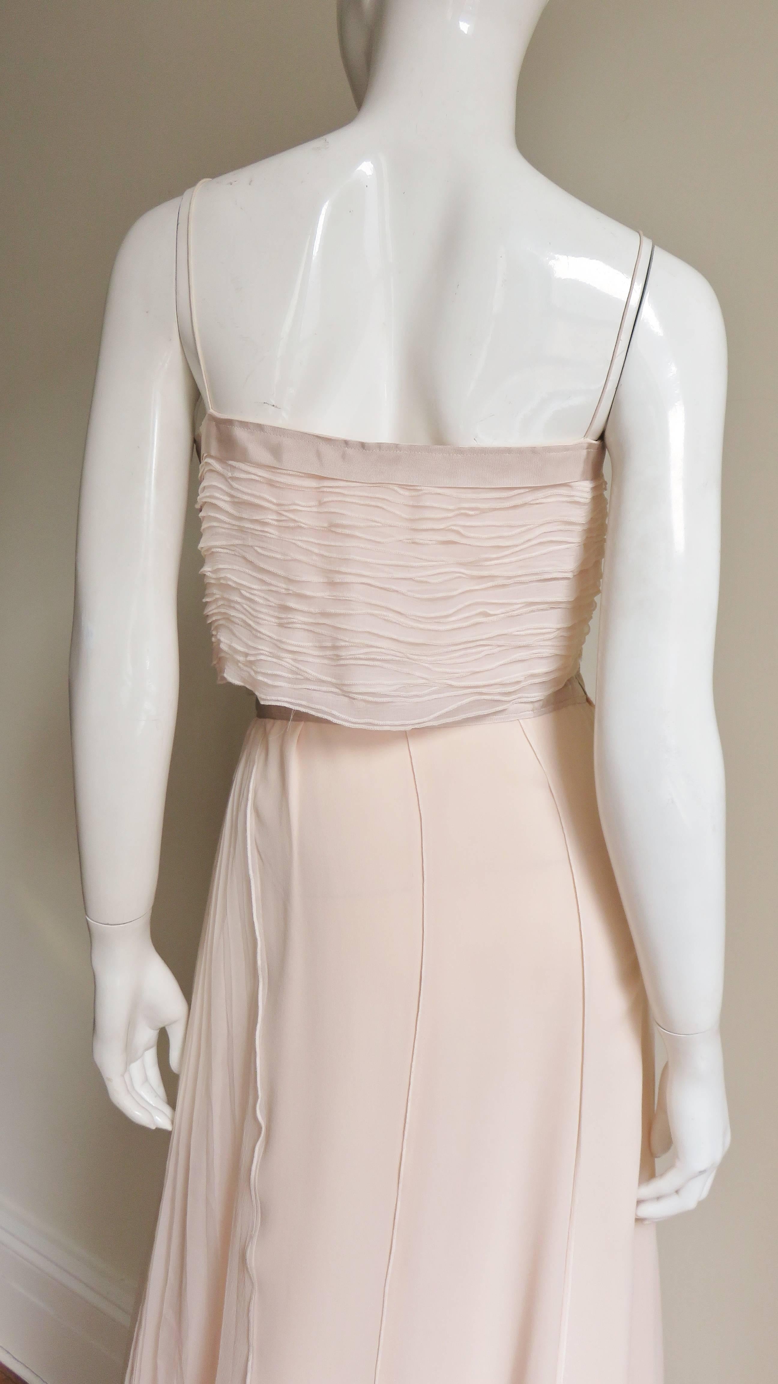 Nina Ricci New Pink Silk Detailed Gown 3