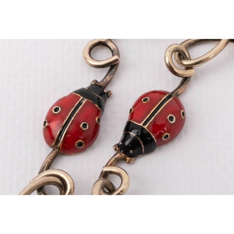Nina Ricci Ladybug Bracelet In Excellent Condition For Sale In SAINT-OUEN-SUR-SEINE, FR