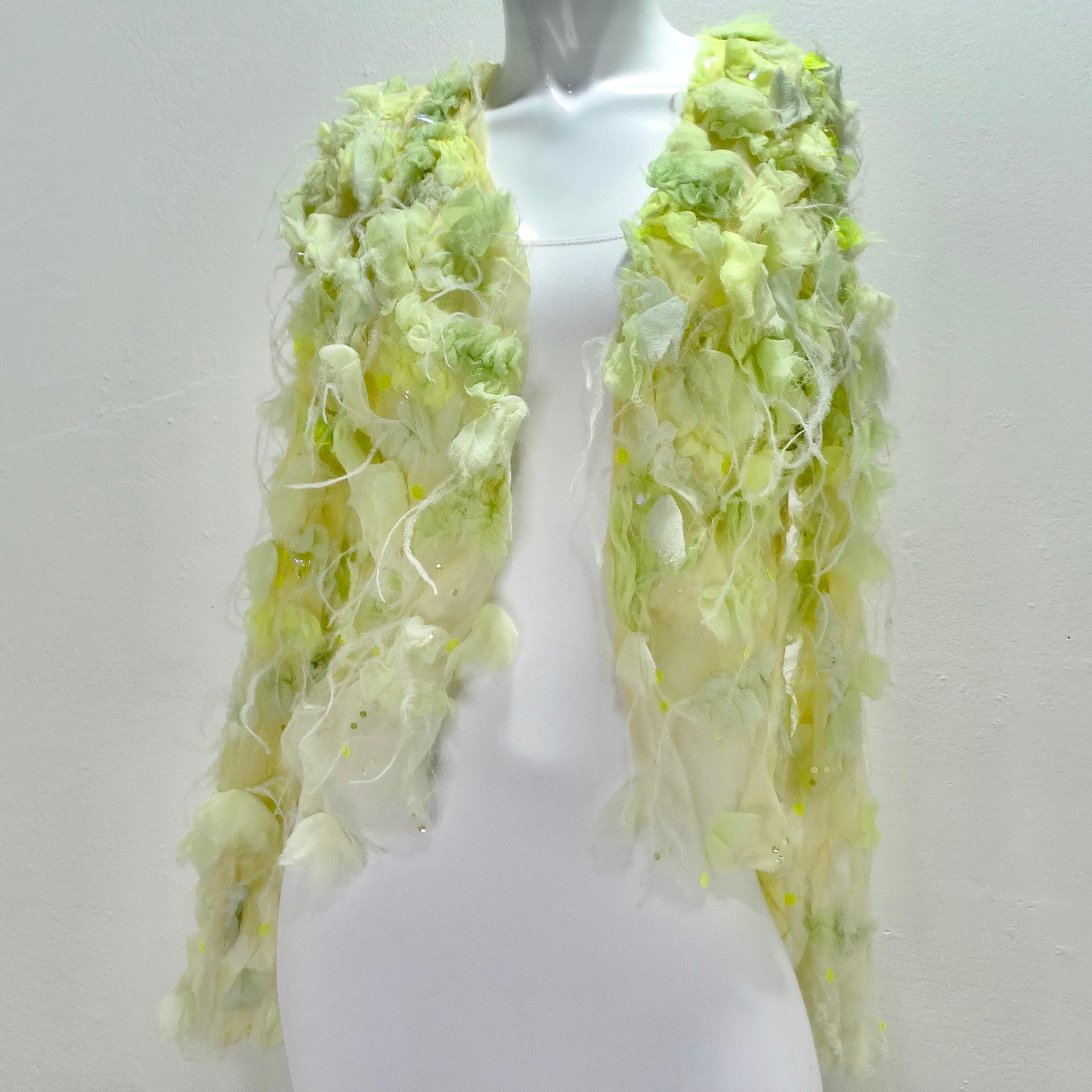 Nina Ricci L'Air du Temps Chaqueta Verde Amarillo Raro en venta