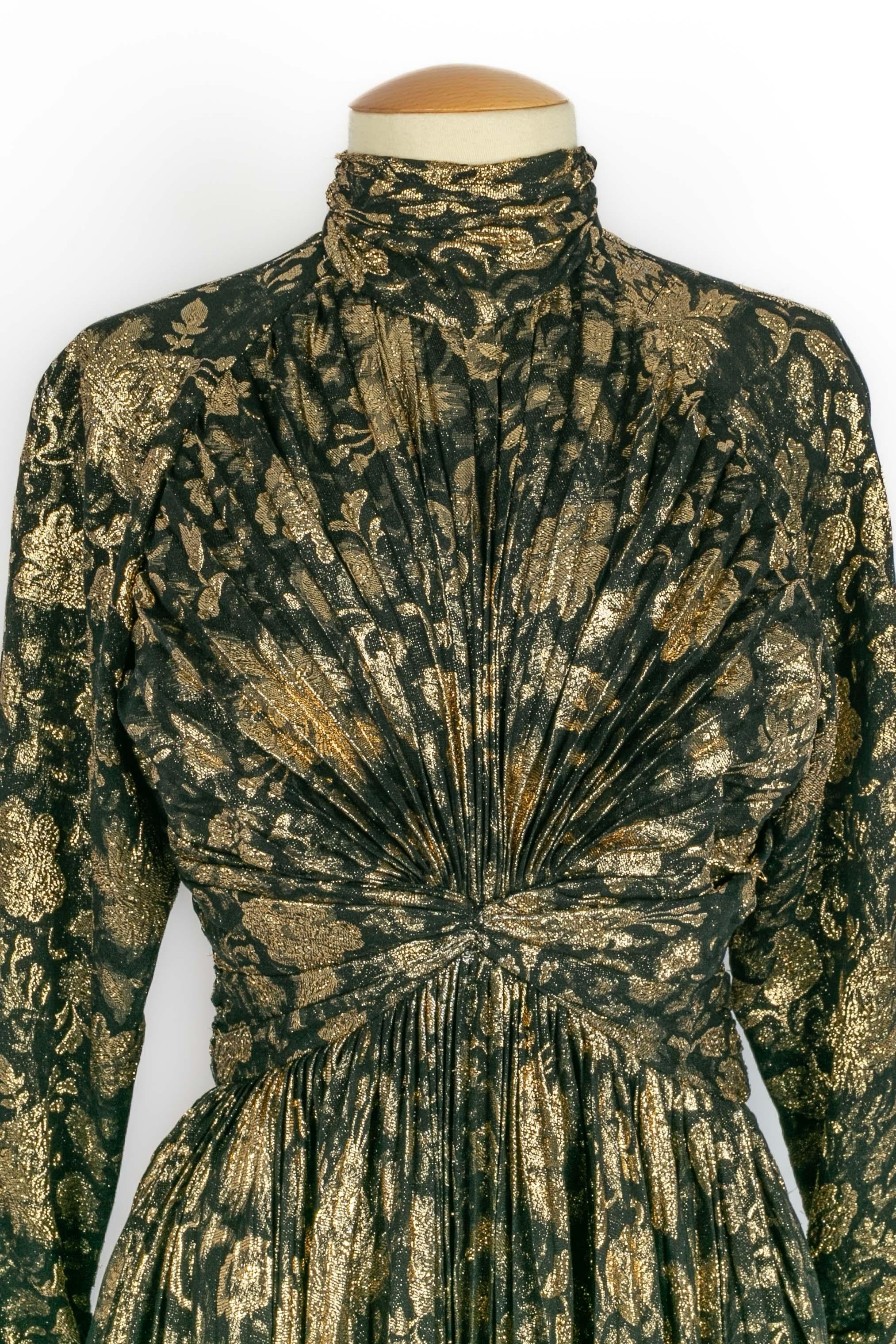 Nina Ricci lamé dress Negro en venta