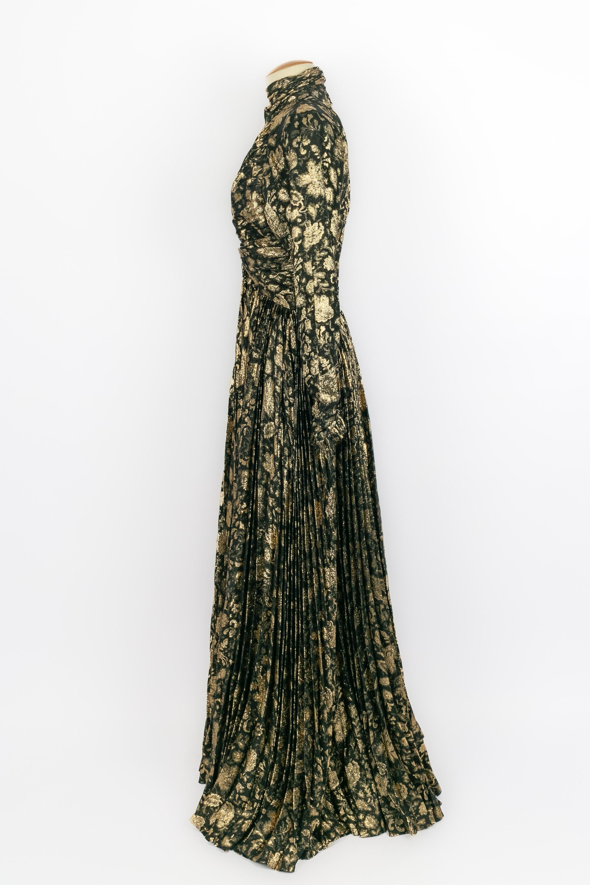 Nina Ricci lamé dress en venta 3