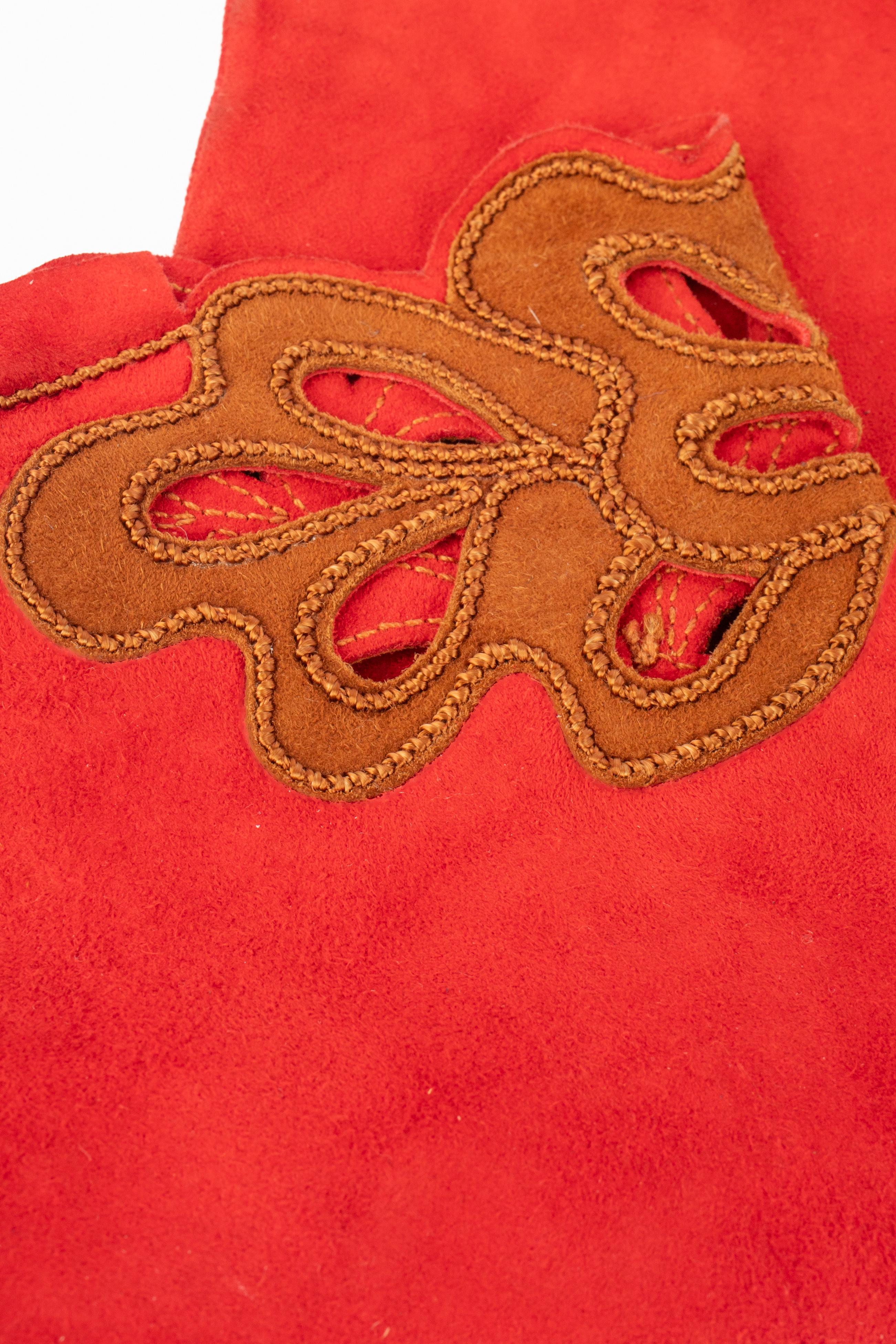 Gants en cuir Nina Ricci Pour femmes en vente