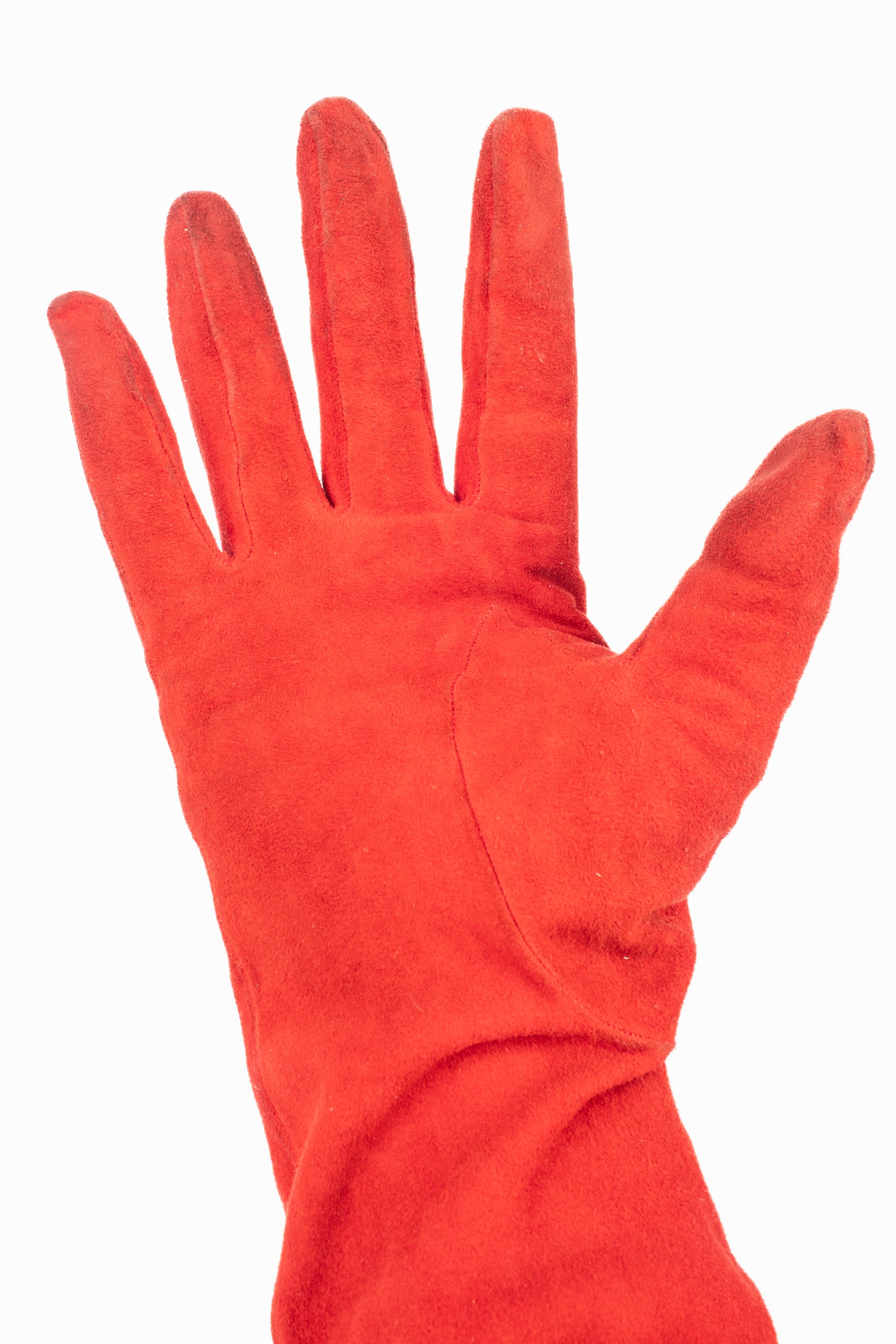 Gants en cuir Nina Ricci en vente 2