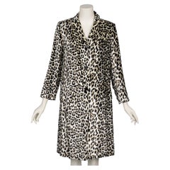 Nina Ricci Leopard Print Silk Velvet Coat S/S 2017
