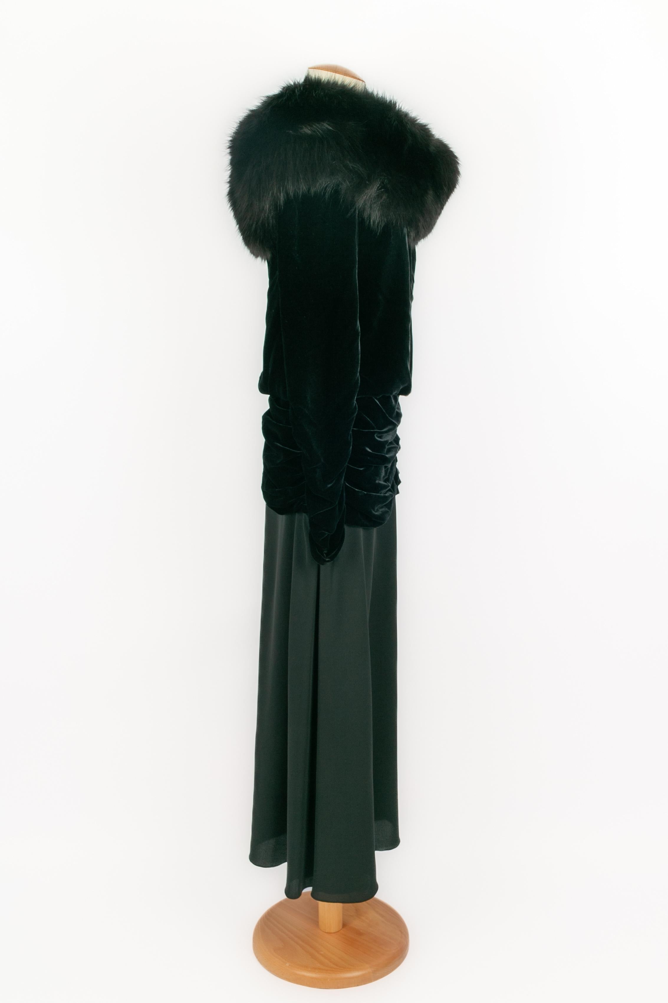 Nina Ricci langes Kleid Haute Couture im Zustand „Hervorragend“ im Angebot in SAINT-OUEN-SUR-SEINE, FR