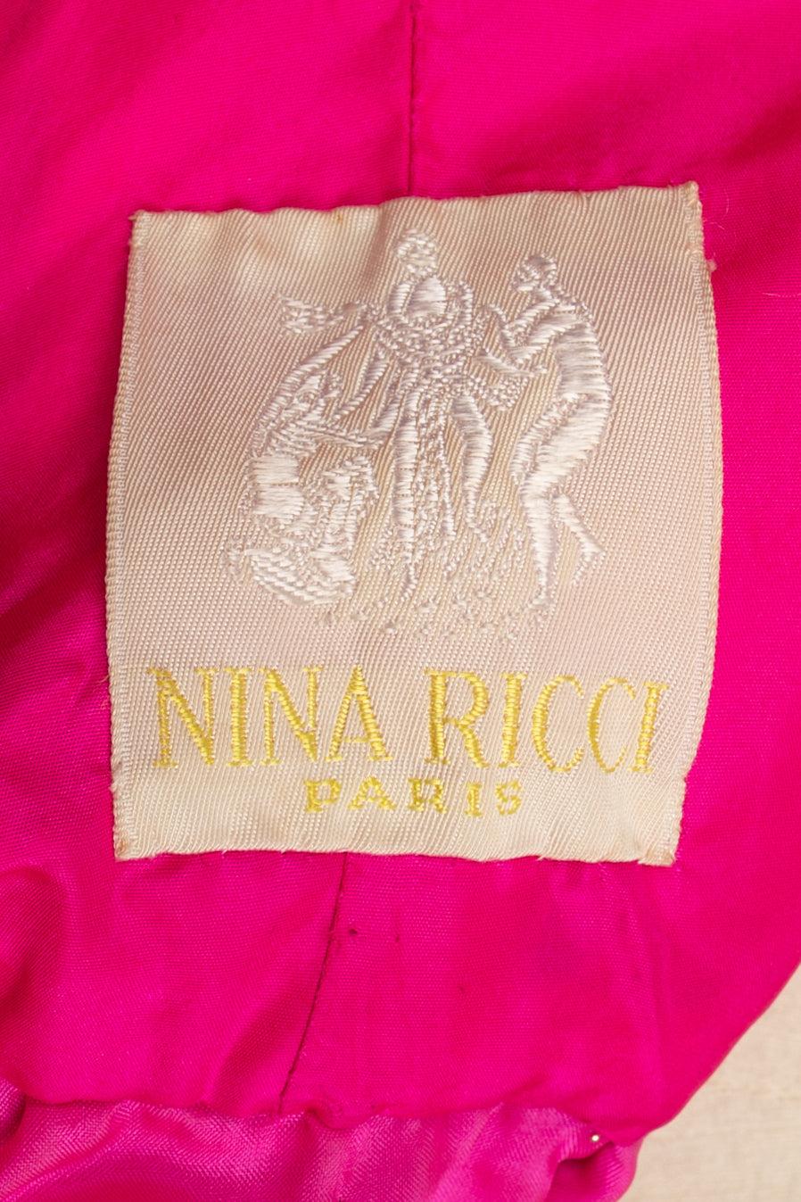 Nina Ricci Long Jacquard Dress Haute Couture 4