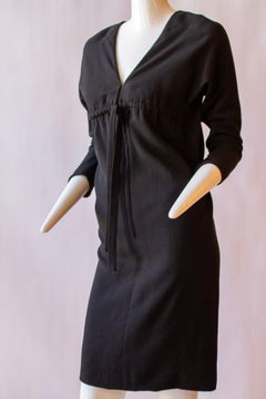 NINA RICCI, "Mademoiselle Ricci", Silk Lined Black Dress, circa 1960s