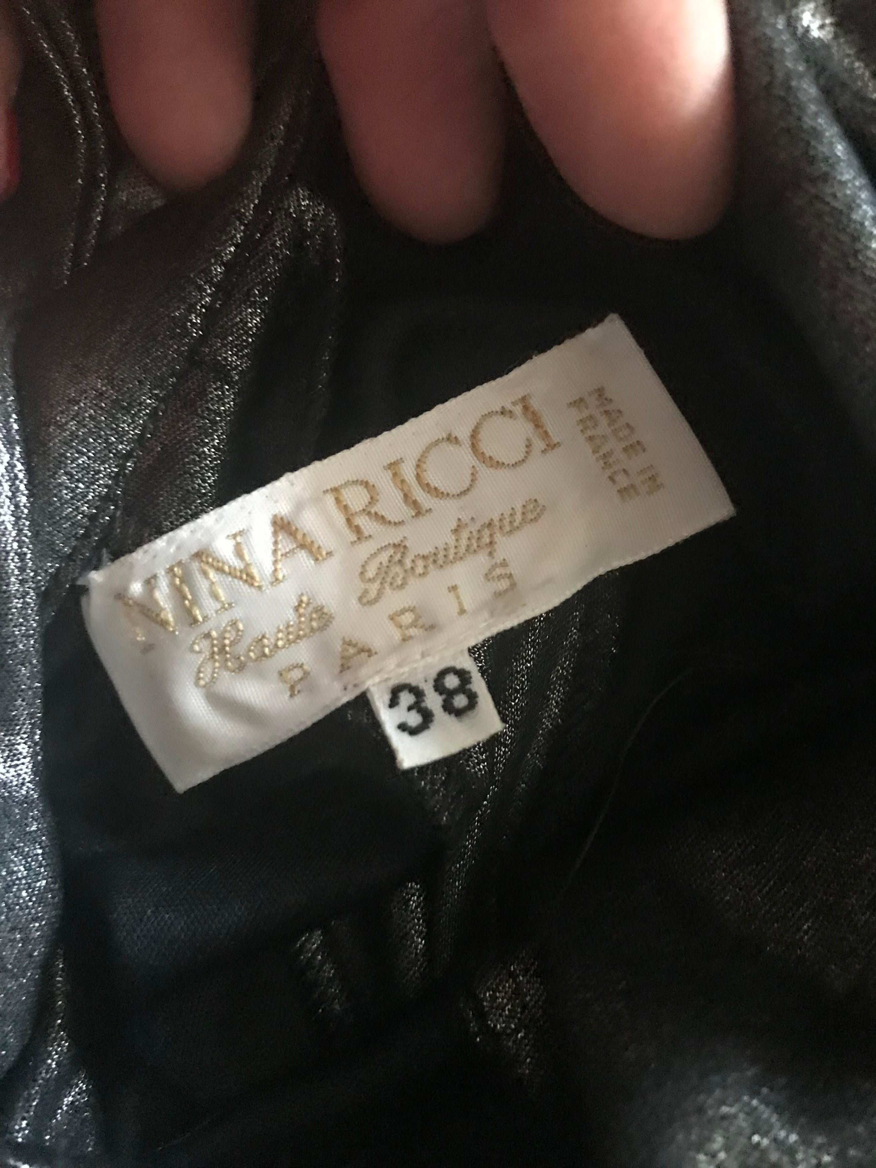Nina Ricci. Wunderschönes, langes Maxirock mit eingearbeitetem Lavalettentuch im Zustand „Gut“ im Angebot in CACHAN, FR